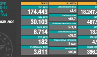 Türkiye'nin 28 Kasım koronavirüs tablosu: Günlük vaka sayısı 30 binden fazla