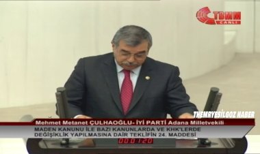 Mehmet Metanet ÇULHAOĞLU 27. Dönem Adana Milletvekili