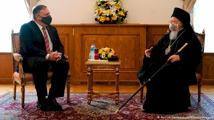 ABD Dışişleri Bakanı Pompeo Fener Rum Patrikhanesi'ni ziyaret etti