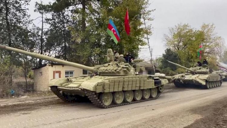 Azerbaycan ordusu 27 yıl aradan sonra Ağdam kentine girdi
