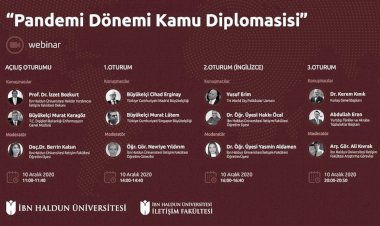 İHÜ’den “Pandemi Döneminde  Kamu Diplomasisi” Webinarı