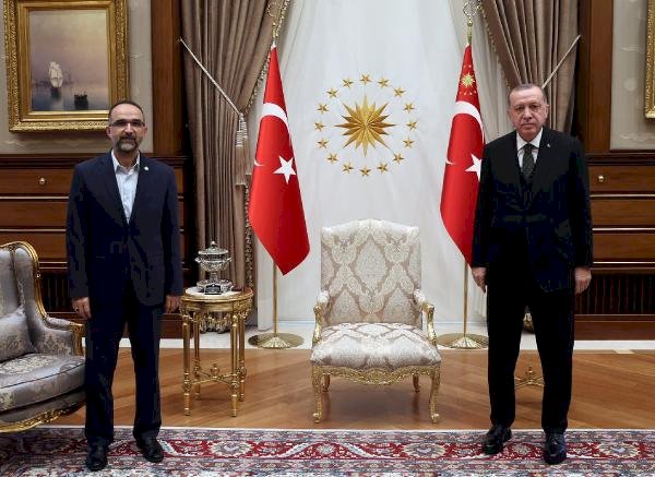 Cumhurbaşkanı Recep Tayyip Erdoğan'dan Külliye'de dikkat çeken buluşma...