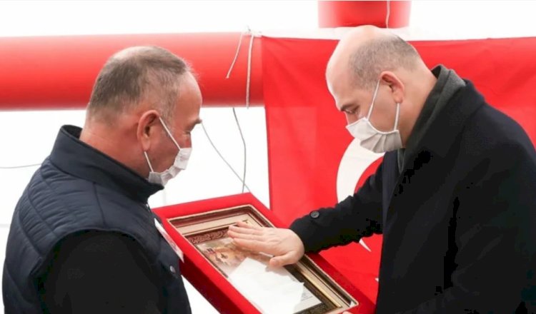 Bakan Süleyman Soylu'dan şehit uzman çavuşun ailesine ziyaret!