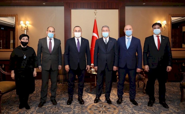 AKAR VE ÇAVUŞOĞLU, KIYİV'DE GAGAUZ TÜRKLERİ İLE GÖRÜŞTÜ