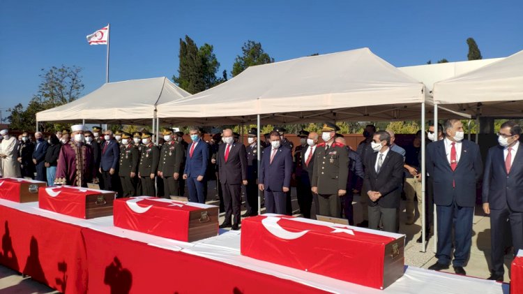 Kıbrıs'ta 46 yıl önce katledilen 14 çocuk toprağa verildi