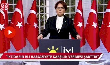 Akşener: İktidar ya bir yol bulmalı ya da yoldan çekilmeli
