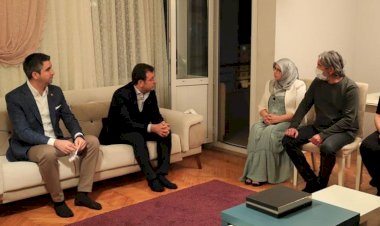 Ekrem İmamoğlu'ndan HDP'li Hüda Kaya'ya taziye ziyareti