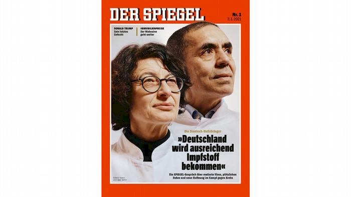 Özlem Türeci ve Uğur Şahin Der Spiegel'in kapağında