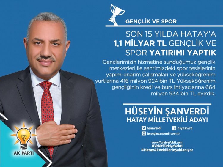Hüseyin ŞANVERDİ 27. Dönem Hatay Milletvekili