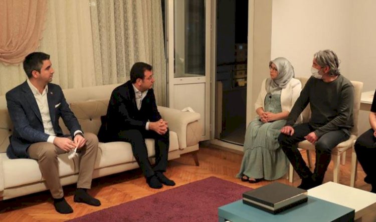 Ekrem İmamoğlu'ndan HDP'li Hüda Kaya'ya taziye ziyareti
