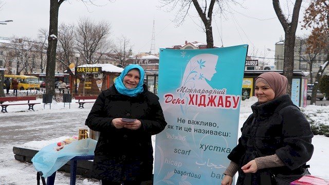 Ukrayna'da "Dünya Başörtüsü Günü" etkinliği düzenlendi
