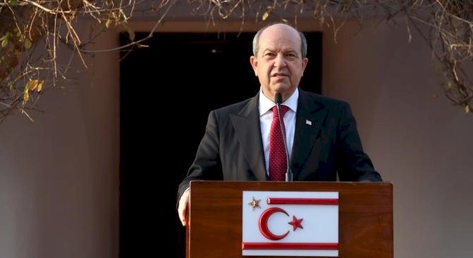 Kuzey Kıbrıs lideri Tatar: "İki devletli çözümde ısrarlıyız"
