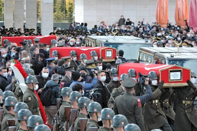 Gara şehitleri, Ankara'da son yolculuğuna uğurlandı