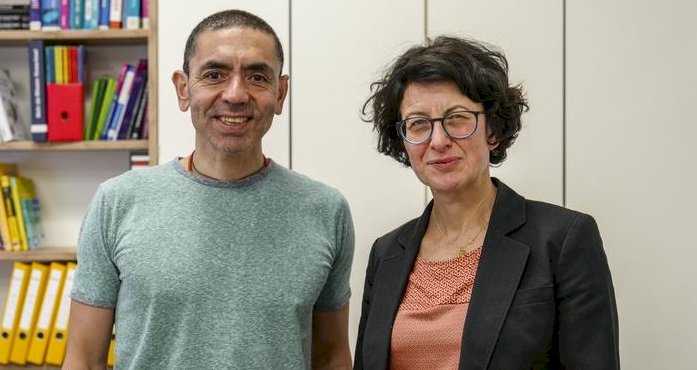 Almanya’dan Türeci ve Şahin’e liyakat nişanı