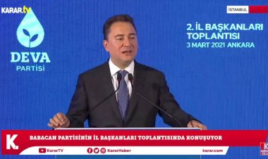 DEVA Partisi lideri Babacan'dan İnsan Hakları Eylem Planı eleştirisi: Zaten anayasa var