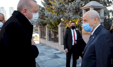 Recep Tayyip Erdoğan’dan Devlet Bahçeli’ye ziyaret