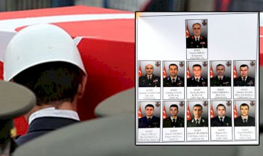 Bitlis'te helikopter düştü, 11 şehit! Şehitler uğurlanıyor...