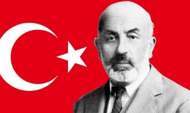 Mehmed Akif Ersoy'un - "Âtiyi (geleceği) karanlık görerek azmi bırakmak..." şiiri.