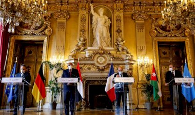 Avrupalı ve Arap diplomasi liderleri Orta Doğu barış çabalarını canlandırmak için Paris'te toplandı