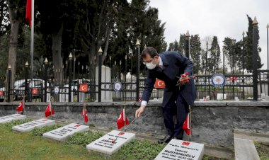 Ekrem İmamoğlu’na şehitlikte tepki. Burası Pervin Buldan ile birlikte çiçek ektiğin hatıra ormanı değil
