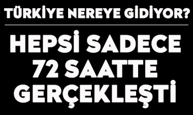 Başka ülkelerde yıllarca arayla yaşanan gündem Türkiye'de 72 saatte yaşandı