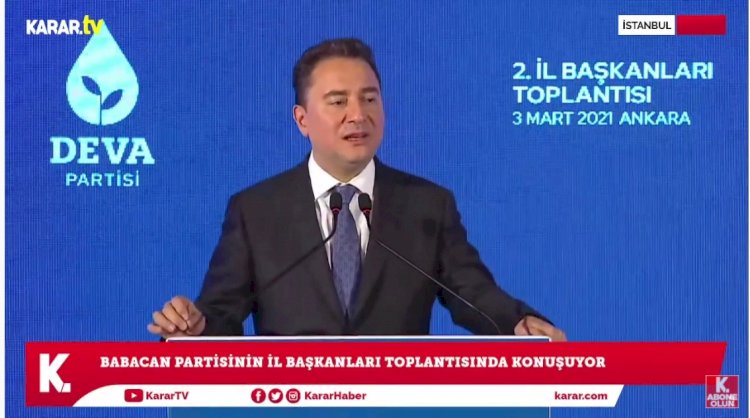 DEVA Partisi lideri Babacan'dan İnsan Hakları Eylem Planı eleştirisi: Zaten anayasa var