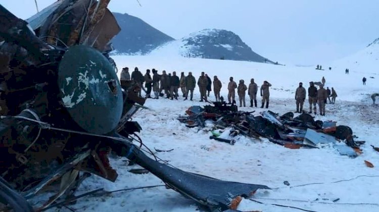 Askeri helikopter HETS’ye rağmen düşmüş