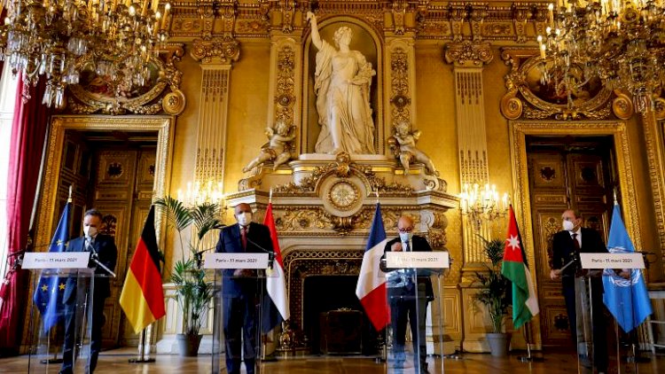 Avrupalı ve Arap diplomasi liderleri Orta Doğu barış çabalarını canlandırmak için Paris'te toplandı