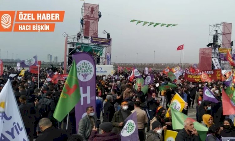 İstanbul Newroz'u: Alandan çıkan cumhurbaşkanı adayı...