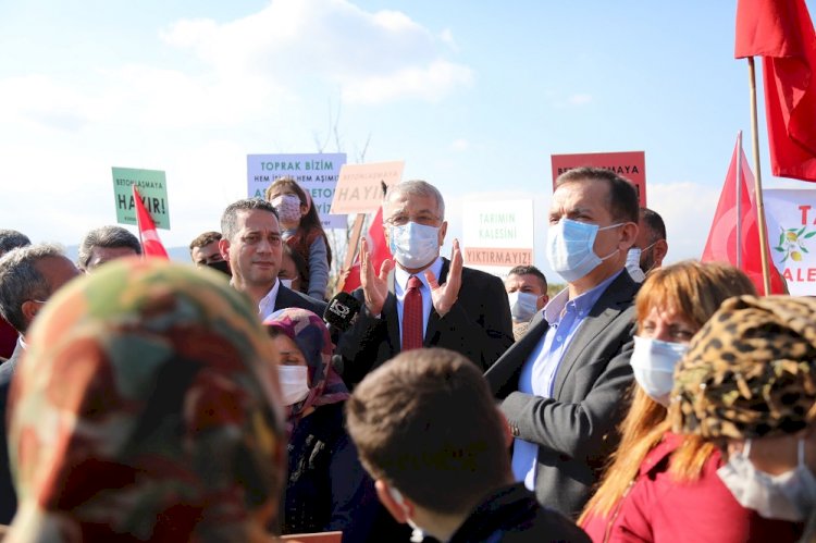 Başkan Tarhan Portakal Bahçesine Sanayi Kurulmasına Karşı Çıktı