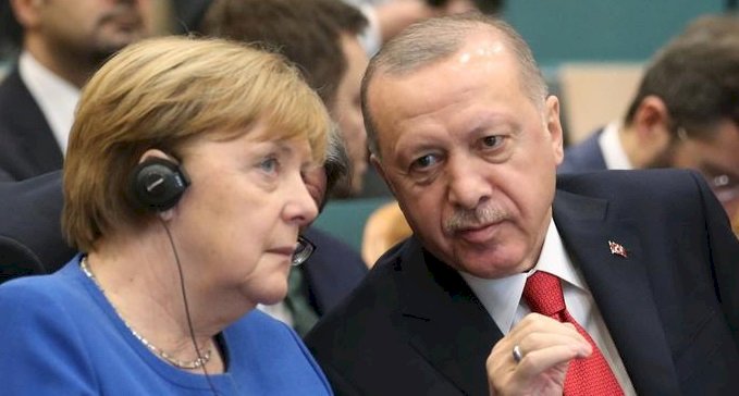 Cumhurbaşkanı Erdoğan ile Başbakan Merkel görüştü