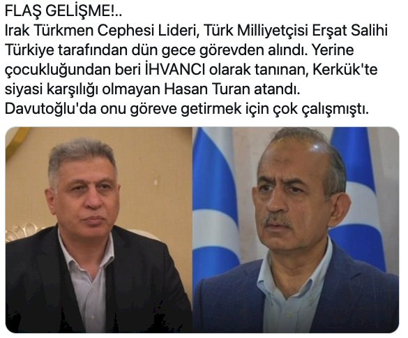 Ankara Irak'ın Denktaş'ının üzerini çizdi