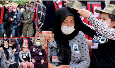 Şehit Piyade Uzman Çavuş Ramazan Günaydın'ın cenazesinde duygu dolu anlar!