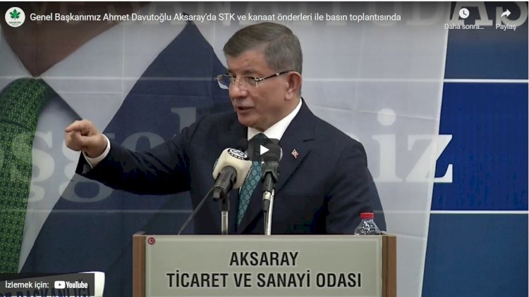 Davutoğlu: Bahçeli, AYM mesajıyla Erdoğan'ı zora sokuyor