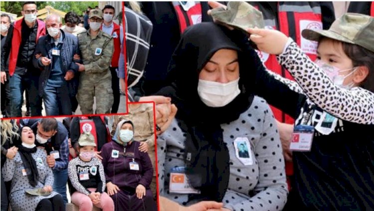 Şehit Piyade Uzman Çavuş Ramazan Günaydın'ın cenazesinde duygu dolu anlar!