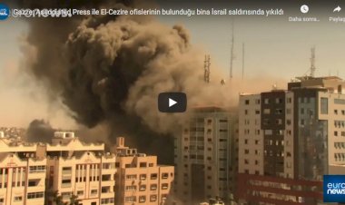 Gazze: Associated Press ile El-Cezire ofislerinin bulunduğu bina İsrail saldırısında yıkıldı