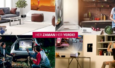 LG Taşınabilir Projektörlerle Eğlence Yazın da Yanınızda