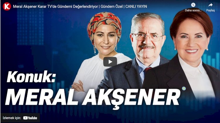 Meral Akşener: Ucube sistemin önünde tıkaç olmayacağım