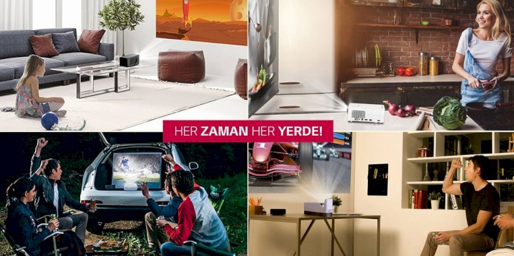 LG Taşınabilir Projektörlerle Eğlence Yazın da Yanınızda