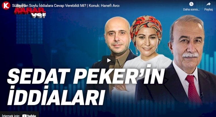 Hanefi Avcı: Sedat Peker bildiği her şeyi anlatsın | Bi' Karar Ver