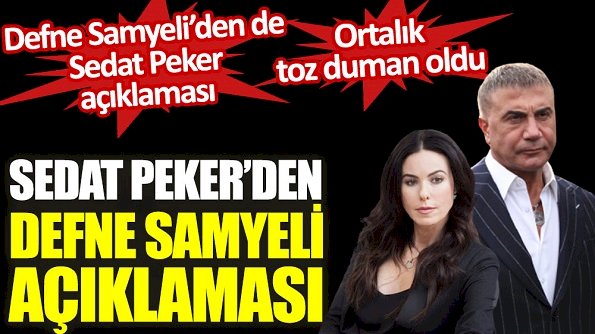 Sedat Peker’den Defne Samyeli açıklaması.