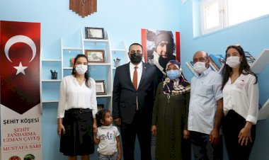 ŞEHİT MUSTAFA SARI'NIN ADI TOROSLAR'DA OKUL KÜTÜPHANESİNDE YAŞAYACAK