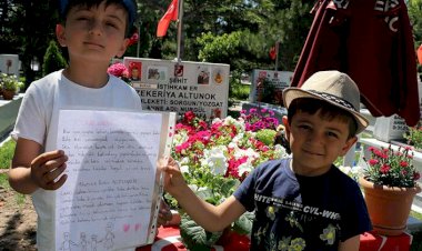 Şehit çocuğundan duygulandıran mektup: Allah'ım babama...