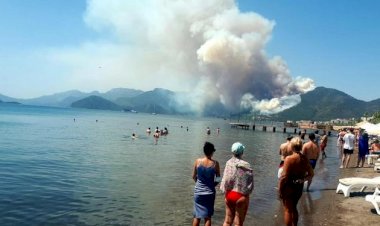 Marmaris'te orman yangını: OGM personeli hayatını kaybetti