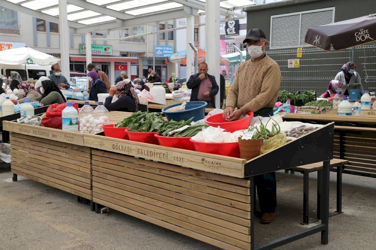 Gölbaşı’nın yerel üreticileri pazardan memnun…