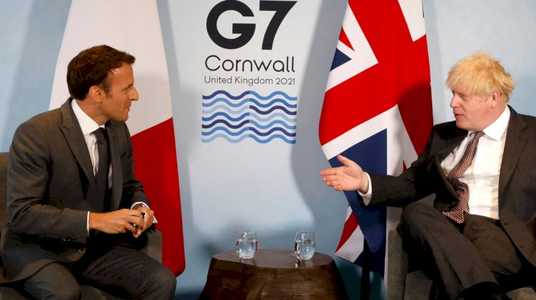 G7 Zirvesi'nde Kuzey İrlanda krizi! Macron, Johnson'ı kızdırdı