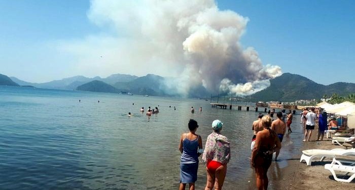 Marmaris'te orman yangını: OGM personeli hayatını kaybetti