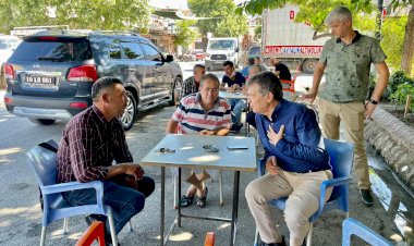 Başkan Arslan, sorunları dinliyor
