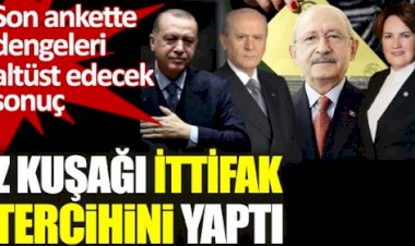 Son ankette dengeleri altüst edecek sonuç. Z kuşağı ittifak tercihini yaptı
