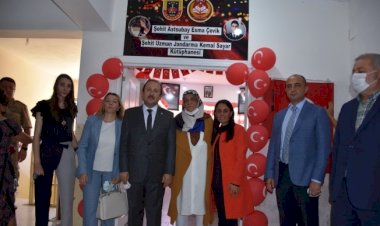 Şehit Esma Çevik ve Kemal Sayar adına kütüphane açıldı